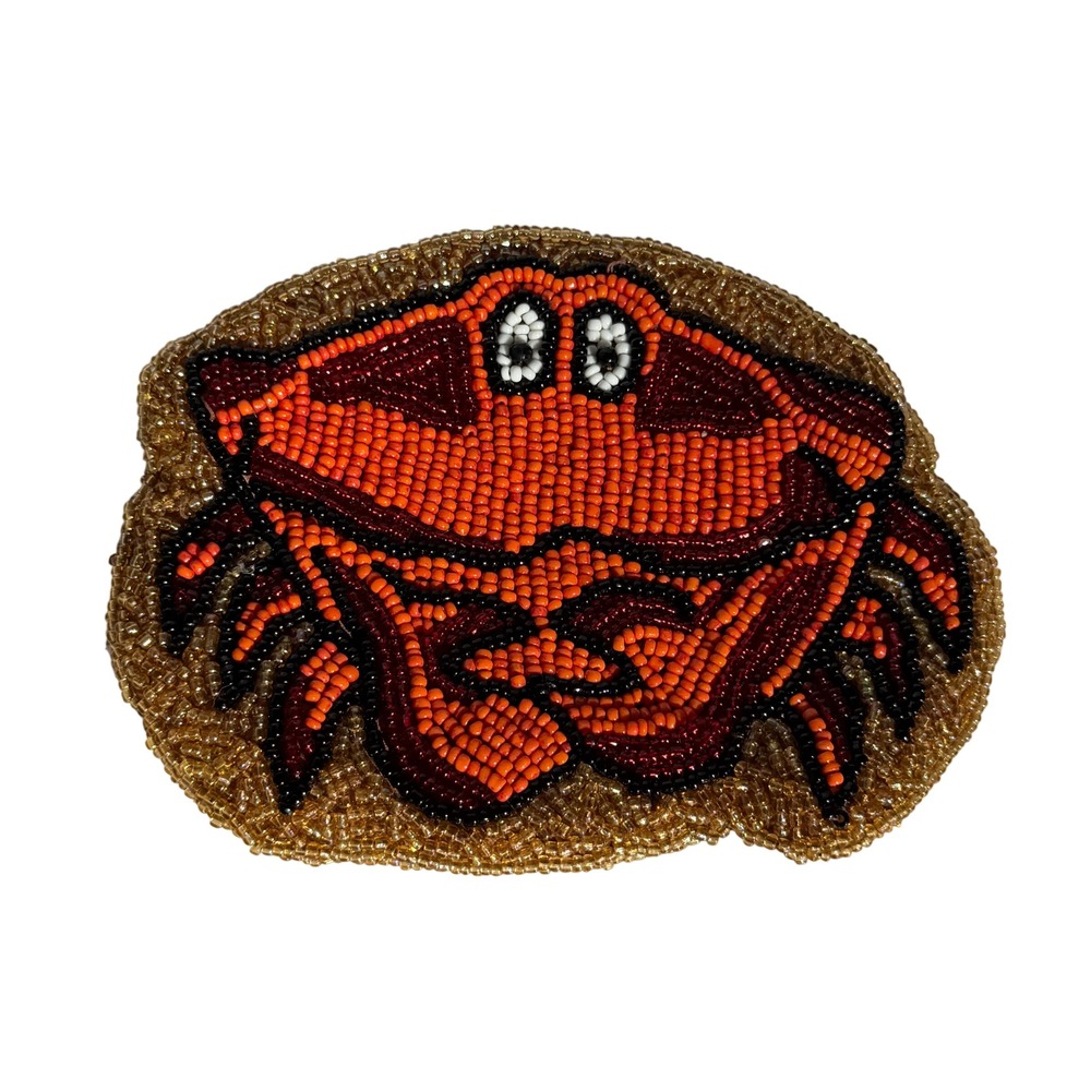 Unbranded Kitsch Coastal Y2K Women's Vintage Beaded Crab Coin Purse Coastal